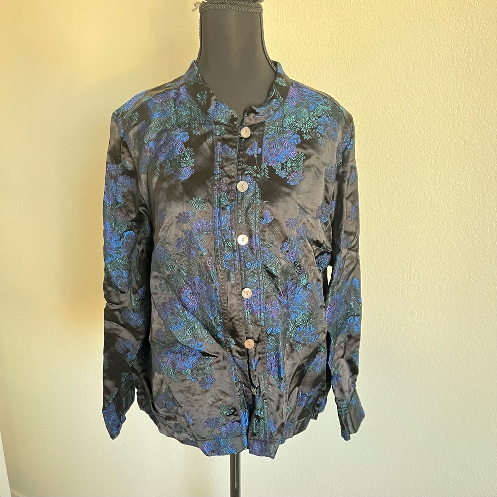 French Laundry Elegant‎ Floral Women's Kimono style button down